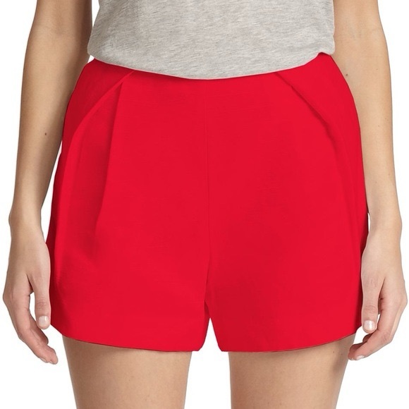Tory Burch Red High Waist Shorts